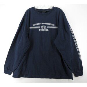 VINTAGE UConn Huskies Shirt XXL Jansport Connecticut University Graphic